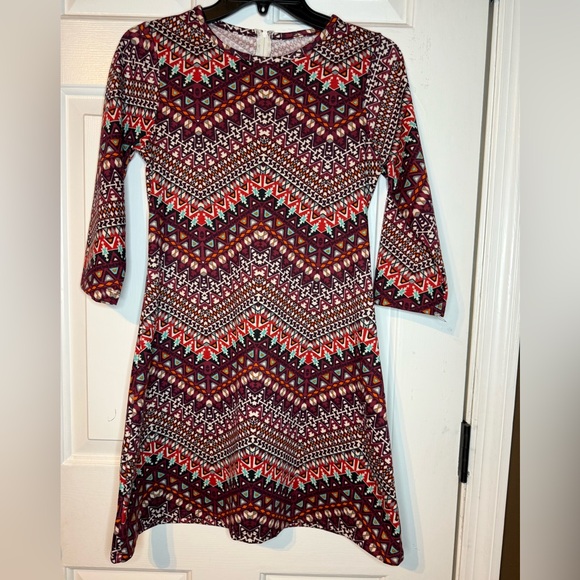 Dresses & Skirts - Chic Geometric Dress - Red and Black